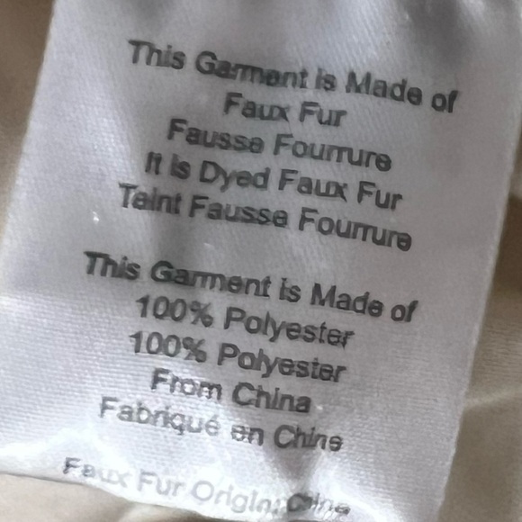 🌻NEW w/tags La Fiorentina Faux Fur Wrap Cape Shawl One Size - Picture 11 of 13